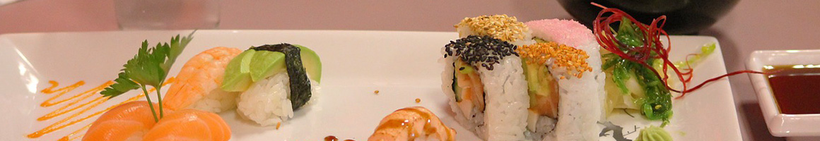 Eating Japanese Seafood Sushi at Umiya Sushi restaurant in Las Vegas, NV.